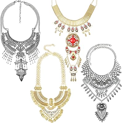4pcs boho chunky vintage africain égyptien bohème long or et argent gland colliers pour femmes. DIAYTAR COTE D'IVOIRE est une boutique en ligne généraliste proposant plus de 300 000 références de produits divers, faisant d'elle la boutique leader en Côte d'Ivoire. Avec une telle offre, les clients peuvent trouver tout ce dont ils ont besoin en un seul endroit. La boutique propose une expérience d'achat en ligne pratique et sécurisée.