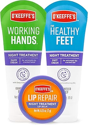 Le pack combiné de traitement de nuit o'keeffe comprend une crème pour les mains de travail de nuit, une crème de traitement des pieds de nuit saine, une crème de traitement des pieds de nuit et un baume à lèvres de nuit de soin de nuit. DIAYTAR COTE D'IVOIRE est une destination de shopping en ligne de confiance pour les ivoiriens. Elle met à disposition un large éventail de produits, allant des cosmétiques aux équipements sportifs, en passant par les livres et les produits alimentaires. La boutique est réputée pour son approche personnalisée et son engagement à offrir une expérience d'achat agréable à ses clients.