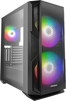 Boîtier pc gaming atx intec nx800 series panneau latéral en verre