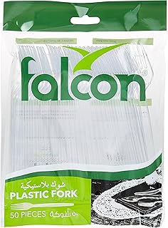 Fourchette en plastique transparent falcon