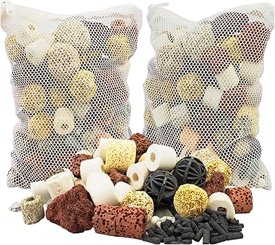 Intol lot de 2 filtres d'aquarium en céramique 12 en 1, biochimie, boules de charbon bioactif pour aquarium, accessoires d'aquarium de taille moyenne, eau claire avec filtre, sac en maille 500g. En tant que boutique en ligne leader en Côte d'Ivoire, DIAYTAR COTE D'IVOIRE propose une large gamme de produits à des prix compétitifs, ainsi que des services de livraison rapides et fiables. Les clients peuvent profiter de promotions et de réductions régulières, ainsi que d'un programme de fidélité pour les clients réguliers. La boutique est également connue pour son équipe de service client dédiée et disponible.