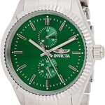 Montre à quartz spécialisée invicta pour hommes avec bracelet en acier