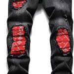 Jean déchiré coupe classique pour hommes