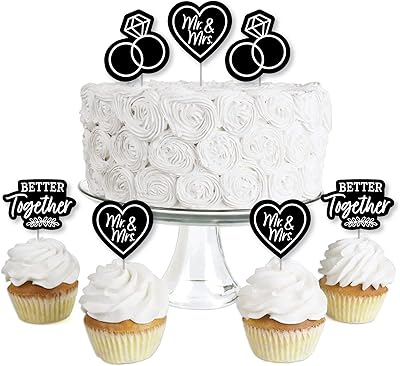 Big dot of happiness mr. and mrs - cupcake toppers - noir et blanc pour fête de mariage ou fête de mariage transparente - lot de 24. En tant que leader du marché de l'e-commerce en Côte d'Ivoire, DIAYTAR COTE D'IVOIRE se distingue par la qualité et la diversité de ses produits. La boutique propose des articles allant des produits alimentaires aux accessoires de mode, en passant par les produits high-tech. Elle met ainsi à disposition de ses clients une vaste sélection de produits répondant à tous les besoins.