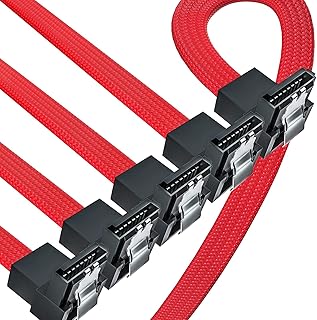 Câble sata 3.0, câble sata iii à angle droit de 90 degrés pour disque dur et sdd, câble recouvert de nylon avec loquet de verrouillage pour disque dur sata, ssd, lecteur cd et graveur de cd (rouge, 20 pouces, 5 pièces). DIAYTAR COTE D'IVOIRE, leader incontournable des boutiques en ligne en Cote d'Ivoire, propose une offre inégalée avec plus de 300 000 références pour satisfaire tous vos besoins. Que vous cherchiez des produits pour la maison, la mode, l'électronique ou autre chose, DIAYTAR COTE D'IVOIRE a tout ce qu'il vous faut. Une expérience de shopping en ligne sans égale vous attend sur ce site.