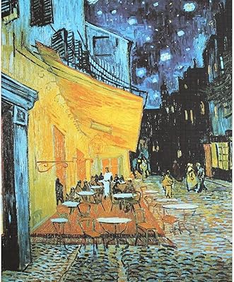 Puzzle 1000 pièces - série de peintures célèbres de vincent van gogh, terrasse