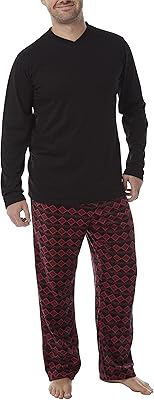 Ensemble pyjama chaud en polaire pour homme
