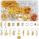 Accessoires pour cheveux arabes par look jewelry, 238 pièces de perles pour cheveux