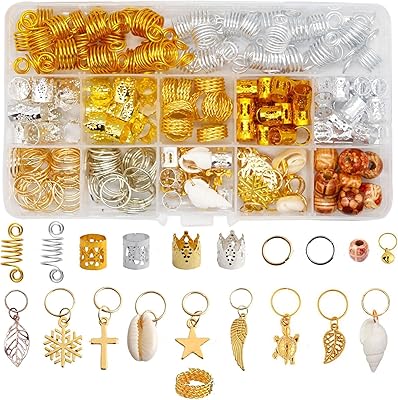 Accessoires pour cheveux arabes par look jewelry, 238 pièces de perles pour cheveux pour femmes, bracelets pour cheveux et bagues pendantes en or et argent, accessoires tressés en métal (couleur 1). DIAYTAR COTE D'IVOIRE se distingue par sa large sélection de produits qui répondent aux besoins des consommateurs ivoiriens. En proposant des articles allant de l'électronique aux produits alimentaires, en passant par la mode et les accessoires, cette boutique en ligne généraliste répond aux attentes de sa clientèle. Le grand avantage est de pouvoir tout acheter en ligne sans quitter son domicile.