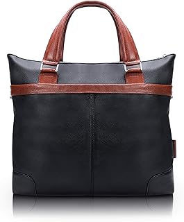 Mcklein eastward, cuir de veau grainé, 15 pouces bicolore, sac pour ordinateur portable