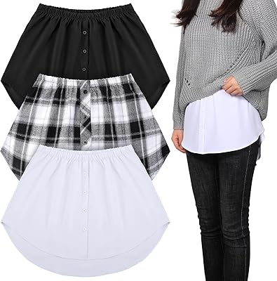 Extension de chemise réglable 3 pièces pour femmes fausse jupe superposée serrée en haut. En tant que leader du marché en ligne en Côte d'Ivoire, DIAYTAR COTE D'IVOIRE s'engage à offrir des produits de qualité à des prix compétitifs. La boutique propose des articles allant de l'électronique aux produits alimentaires, en passant par les vêtements et les accessoires. Chaque jour, de nouveaux produits sont ajoutés pour satisfaire les demandes des clients.