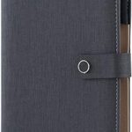 Cahier d'écriture à spirale en cuir, agenda rechargeable à 6 anneaux, organisateur personnel