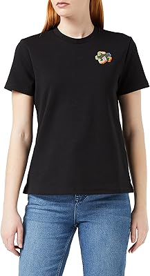 T-shirt wmb-renako-tee pour femme avec fleur sur la poitrine. DIAYTAR COTE D'IVOIRE est une boutique en ligne généraliste qui propose une vaste sélection de produits, allant de l'électronique aux produits de beauté, en passant par les vêtements et les accessoires. La boutique est équipée d'un système de paiement sécurisé, permettant aux clients de faire leurs achats en toute confiance. Elle est également reconnue pour sa politique de retour et d'échange flexible.