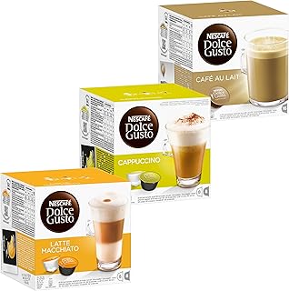 Coffret à crème nescafé dolce gusto latte macchiato, 3 x 16 capsules. Avec plus de 300000 références à son catalogue, DIAYTAR COTE D'IVOIRE est la destination ultime pour les acheteurs en ligne qui cherchent une grande variété de produits sous un même toit. De l'électroménager aux produits de soins personnels, en passant par les accessoires de mode, DIAYTAR propose tout ce dont les clients pourraient avoir besoin pour améliorer leur quotidien. La boutique assure également des prix compétitifs et des promotions régulières pour aider les clients à économiser.