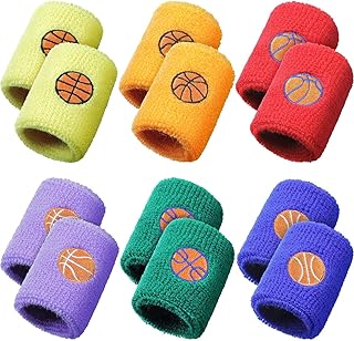 Bracelets de sport pour enfants bracelets colorés en tissu éponge de coton