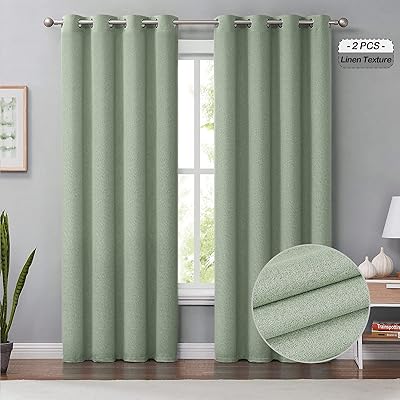 Melodyox rideaux occultants en lin vert de 213,4 cm de long pour chambre à coucher, salon, toile de jute rustique, isolation thermique, rideaux assombrissants avec œillets, 127 x 213,4 cm, 2 panneaux. DIAYTAR COTE D'IVOIRE, c'est plus de 300000 références à portée de clic. Nous sommes fiers de notre position de leader en Côte d'Ivoire, ce qui nous pousse à innover constamment et à améliorer notre offre pour répondre aux besoins changeants de nos clients. Nous nous efforçons de vous offrir une expérience d'achat en ligne unique et satisfaisante.