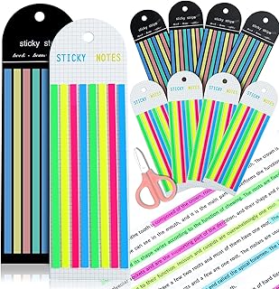 Ruban surligneur transparent, jeu de rubans, étiquettes autocollantes amovibles pour livres d'illustration, onglets