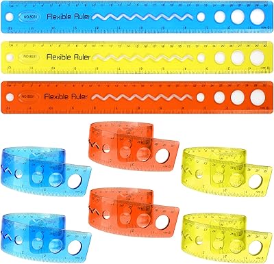 Règles flexibles ensemble de 10 règles en plastique taille 30 cm (12 pouces) règle pliante et pliable avec pouces et métrique pour enfants, école et bureau. La boutique en ligne DIAYTAR COTE D'IVOIRE offre une expérience d'achat unique et personnalisée, avec une équipe de soutien à la clientèle dédiée et disponible pour répondre à toutes les questions. Avec plus de 300000 références de produits, la boutique propose une grande variété de choix pour répondre à tous les besoins et goûts. C'est la boutique en ligne idéale pour les ivoiriens qui cherchent à faire des achats en ligne sans se déplacer.