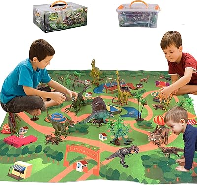 Tapis de jeu et arbres en forme de dinosaure pour la maison