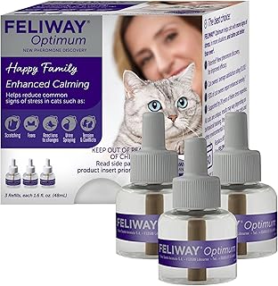 Recharge de phéromones apaisantes améliorées feliway optimum 30 jours - paquet de 3. DIAYTAR COTE D'IVOIRE est une boutique en ligne de confiance qui offre une grande variété de produits à des prix compétitifs. Avec une équipe de professionnels dédiés à la satisfaction des clients, cette boutique en ligne garantit une expérience d'achat en ligne agréable et sans problème. Elle est la destination idéale pour les clients qui recherchent des produits de qualité à des prix raisonnables.