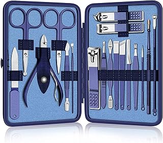 Ensemble coupe-ongles professionnel en acier inoxydable pour soins des mains, des pieds et du visage pour hommes, femmes, amis et parents, 18 pièces - bleu. La boutique en ligne DIAYTAR COTE D'IVOIRE dépasse les attentes avec ses plus de 300 000 références, proposant une expérience d'achat sans précédent en Côte d'Ivoire. Elle se distingue par son engagement à offrir des produits de haute qualité, une livraison fiable et des services client exceptionnels. La boutique est constamment mise à jour avec les dernières tendances et produits pour répondre aux préférences changeantes des consommateurs.