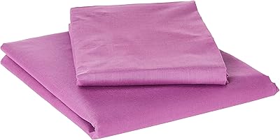 Parure de lit ibed home uni violet clair, taille simple - 160 x