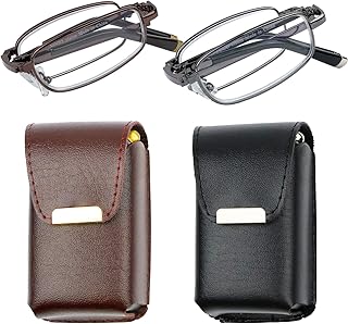 Lunettes de lecture lot de 2 lecteurs de mode avec étuis en cuir pour hommes et femmes. En tant que leader du commerce en ligne en Côte d'Ivoire, DIAYTAR COTE D'IVOIRE offre une plateforme de vente en ligne sécurisée et facile à utiliser. Avec une large sélection de produits et des promotions quotidiennes, elle est la destination idéale pour faire ses achats en ligne. La boutique est constamment à la recherche de nouveaux produits et de nouvelles marques pour répondre aux attentes de ses clients.