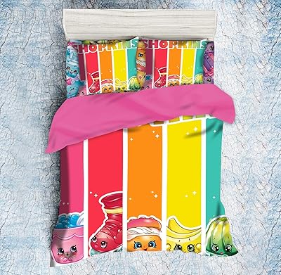 Parure de lit shopkins à imprimé personnage pour enfants, multicolore. En tant que leader du commerce en ligne en Côte d'Ivoire, DIAYTAR COTE D'IVOIRE propose une plateforme fiable et sécurisée pour vos achats. Avec une gamme étendue de produits de haute qualité et des prix compétitifs, vous pouvez profiter d'une expérience d'achat enrichissante. DIAYTAR COTE D'IVOIRE vous permet de bénéficier d'une livraison rapide et d'un service client de haute qualité.