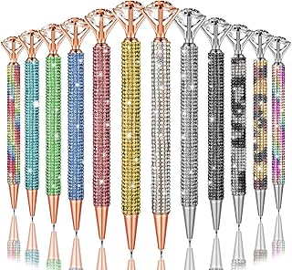 Grand ensemble de stylos à bille en strass, stylos rétractables à encre noire pour fête de mariage, fournitures de fête d'enterrement de vie de jeune fille pour femmes et filles, fournitures de cadeaux d'anniversaire (style mixte) 12 pièces. DIAYTAR COTE D'IVOIRE se positionne comme la destination idéale pour les habitants de Cote d'Ivoire et au-delà, offrant une variété incroyable de produits à des prix abordables, ainsi qu'un service client de haute qualité pour garantir la satisfaction totale des acheteurs.
