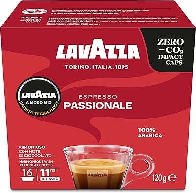 Lavazza - capsules d'espresso passionné a modo mio - 16 capsules. DIAYTAR COTE D'IVOIRE, leader de la vente en ligne en Côte d'Ivoire, propose plus de 300 000 références de produits de qualité. Cette boutique en ligne généraliste offre une large gamme de produits allant de l'électronique à la mode, en passant par les produits de maison et les accessoires. Elle garantit une expérience d'achat sécurisée et fiable.