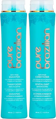 Shampooing et après-shampoing anti-frisottis pur brésilien - shampoing et après-shampooing sans danger pour la couleur, enrichi en kératine, huile d'argan et d'açaï (400 ml). DIAYTAR COTE D'IVOIRE se distingue par sa large offre de produits et son engagement à offrir des prix compétitifs. La boutique en ligne est constamment mise à jour avec de nouveaux produits pour répondre aux tendances du marché. Elle est la destination idéale pour ceux qui cherchent à faire des achats pratiques et efficaces.