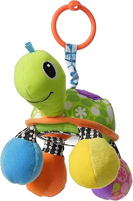 Infantino turtle mirror pal - vert | jeux de poussette et chaise haute