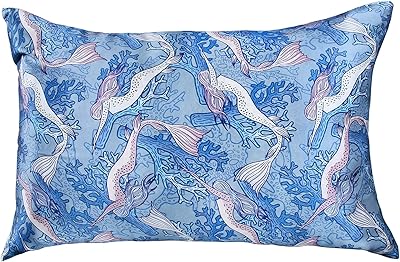 Taie d'oreiller en soie mansville, motif royal/mystique, taie d'oreiller 100 % soie