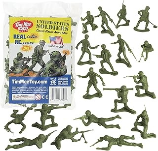 Jouet time me en plastique pour hommes de l'armée - 48 pièces, vert