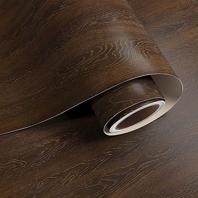 Farry paper grand format 32" x 354" papier peint à décoller et à coller en bois marron foncé pour table, imperméable, autocollant et amovible en vinyle en bois pour chambre à coucher, murs et placards. La boutique en ligne DIAYTAR COTE D'IVOIRE est une plateforme de commerce électronique innovante qui propose une gamme incroyable de produits et services. Avec plus de 300000 références, les clients peuvent trouver tout ce qu'ils cherchent, depuis les derniers gadgets jusqu'aux produits de consommation courante. La boutique est facile à utiliser et propose des options de recherche avancées pour faciliter la navigation.