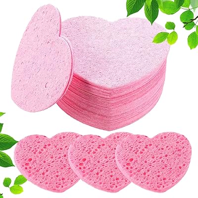 50pcs éponges pour le visage, éponges nettoyantes pour le visage compressées en forme de cœur, tampons en éponge naturels pour le nettoyage quotidien du visage et une exfoliation douce, réutilisables, rose. DIAYTAR COTE D'IVOIRE est une boutique en ligne généraliste proposant plus de 300 000 références de produits divers, faisant d'elle le leader du marché en Côte d'Ivoire. Avec une gamme variée de produits, elle répond aux besoins de tous les clients. Elle est la destination idéale pour faire vos achats en ligne.