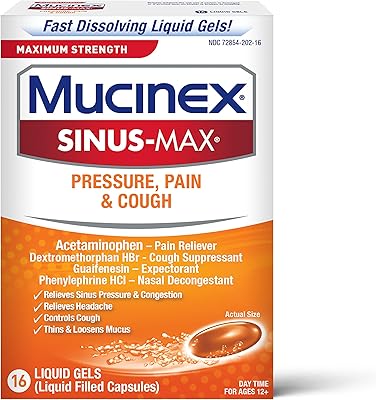 Gel liquide mucinex sinus max strength pour pression, douleur et toux, 16 pièces. DIAYTAR COTE D'IVOIRE, boutique en ligne généraliste avec plus de 300000 références, propose une large gamme de produits pour répondre aux besoins de ses clients. Avec une offre constamment mise à jour, DIAYTAR COTE D'IVOIRE est la référence pour les achats en ligne en Côte d'Ivoire. La boutique leader en Côte d'Ivoire garantit la qualité et la fiabilité de ses produits.