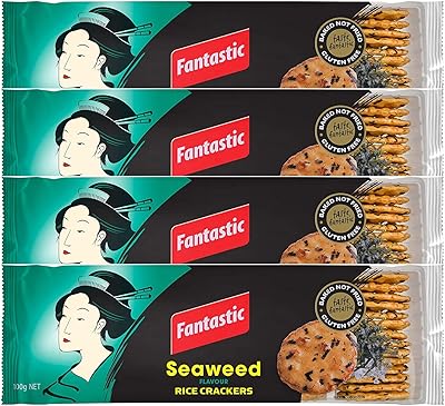 Craquelins de riz fantastiques aux algues 4 x 100 g