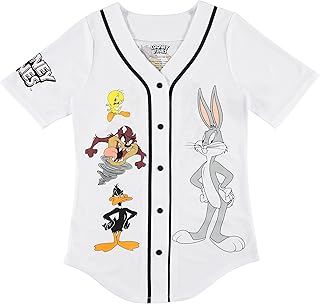 Chemise de baseball looney tunes pour femme - lola bunny, tweety, bugs et taz chemise de baseball boutonnée en maille. DIAYTAR COTE D'IVOIRE est une boutique en ligne généraliste qui propose plus de 300 000 références de produits. Elle est devenue la boutique leader en Côte d'Ivoire grâce à sa large gamme de produits et à ses prix compétitifs. Elle offre une expérience de shopping en ligne pratique et sécurisée.