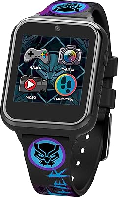 Accutime kids marvel avengers black panther jouet éducatif à écran tactile intelligent