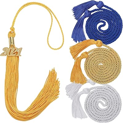3 cordons de remise de diplôme et 1 pompon de remise de diplôme avec pendentif doré 2021 pour les diplômés, cadeaux de remise de diplôme, décoration de remise de diplôme (or). DIAYTAR COTE D'IVOIRE est une plateforme de commerce électronique qui propose une gamme exhaustive de produits allant des électroménagers aux produits d'hygiène en passant par les vêtements et les accessoires. Avec plus de 300 000 références disponibles, les clients peuvent trouver facilement ce qu'ils cherchent sur le site. La boutique en ligne est réputée pour son service client de qualité et ses offres compétitives.