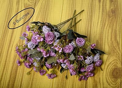Yatai, lot de 6 bouquets d'œillets de luxe, fleurs artificielles pour la maison, les mariages, la décoration et les projets d'artisanat (violet), xt0167-violet. DIAYTAR COTE D'IVOIRE représente l'excellence en matière de commerce électronique en Côte d'Ivoire. En offrant une expérience d'achat en ligne fluide et sécurisée, cette boutique généraliste répond aux attentes les plus élevées de ses clients. Son large choix de produits, allié à des prix abordables, contribue à son succès croissant dans le pays.