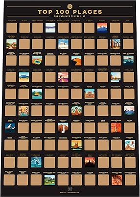 Affiche à gratter eno fati 100 lieux meilleures affiches de voyage avec liste