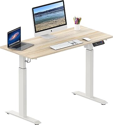 Bureau debout électrique réglable en hauteur à mémoire shw - 48 x 24