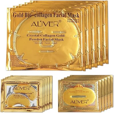 Masque facial en cristal de biocollagène or 24 carats + masque pour les yeux + masque pour les lèvres, soins anti-âge de la peau (5 paires/ensemble). Avec plus de 300 000 références, DIAYTAR COTE D'IVOIRE est la boutique en ligne la plus fournie de Côte d'Ivoire. Vous trouverez tout ce dont vous avez besoin, des produits électroniques aux articles de mode en passant par les produits alimentaires. DIAYTAR, c'est pour vous offrir le confort du shopping en ligne.