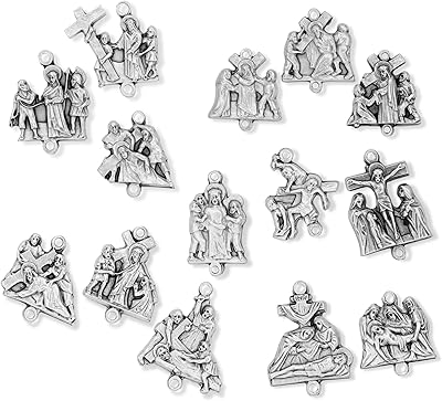 14 pcs stations de médailles de croix, fabriquées en italie - pièces de chapelet pour fabriquer des stations de médailles de croix, hauteur 2,2 cm à 2,54 cm pour chaque médaille. DIAYTAR COTE D'IVOIRE, leader incontournable de la vente en ligne en Côte d'Ivoire, propose une large gamme de produits avec plus de 300 000 références. Cette boutique en ligne généraliste offre une expérience d'achat unique et personnalisée, répondant aux besoins de ses clients. Elle se positionne comme la référence incontournable pour tous vos achats.