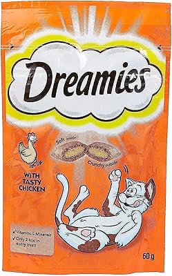 Nourriture au poulet dreamez pour chats, 60 grammes