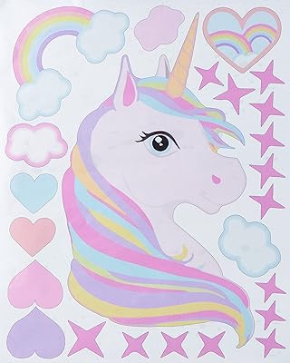 Autocollant mural en pvc arc-en-ciel mignon pour chambre d'enfants, décoration de la maison