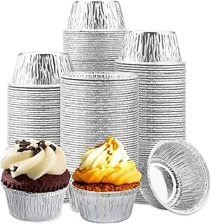 Petits ramequins en feuille d'aluminium gobelets de cuisson jetables [paquet de 150]