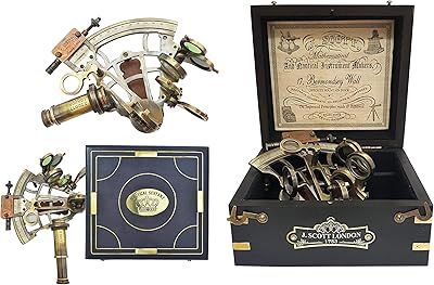 Nouveau magasin d'antiquités - sextant grande machine de navigation en laiton sextante navegacion sextant marin dans une boîte cadeau en bois massif. Avec plus de 300 000 références de produits à disposition, DIAYTAR COTE D'IVOIRE offre aux clients une expérience de shopping en ligne unique et enrichissante. La boutique en ligne généraliste se caractérise par sa capacité à offrir une grande variété de produits, allant des accessoires de mode aux appareils électroménagers, et ce, à des prix abordables. DIAYTAR COTE D'IVOIRE s'est imposée comme la boutique en ligne leader en Côte d'Ivoire, grâce à sa gamme étendue de produits et ses services de haute qualité.